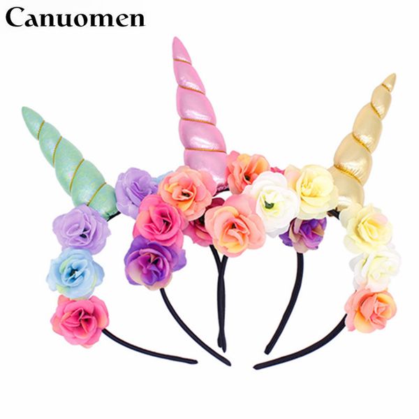 canuomen baby party unicorn headwear red colorful cat ears girl headband hair hoop accessories for women kids hairband, Slivery;white